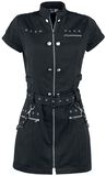 Military Buckle Dress, Black Premium by EMP, Kurzes Kleid