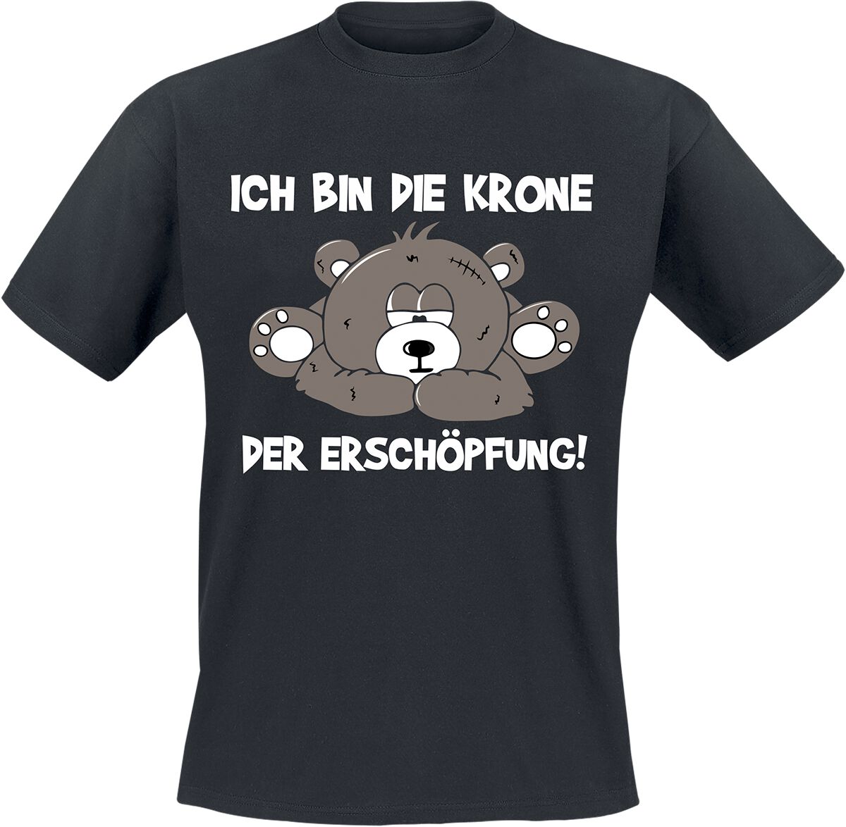 Tierisch Die Krone der Erschöpfung T-Shirt schwarz Tierisch Die Krone der Erschöpfung T-Shirt schwarz
