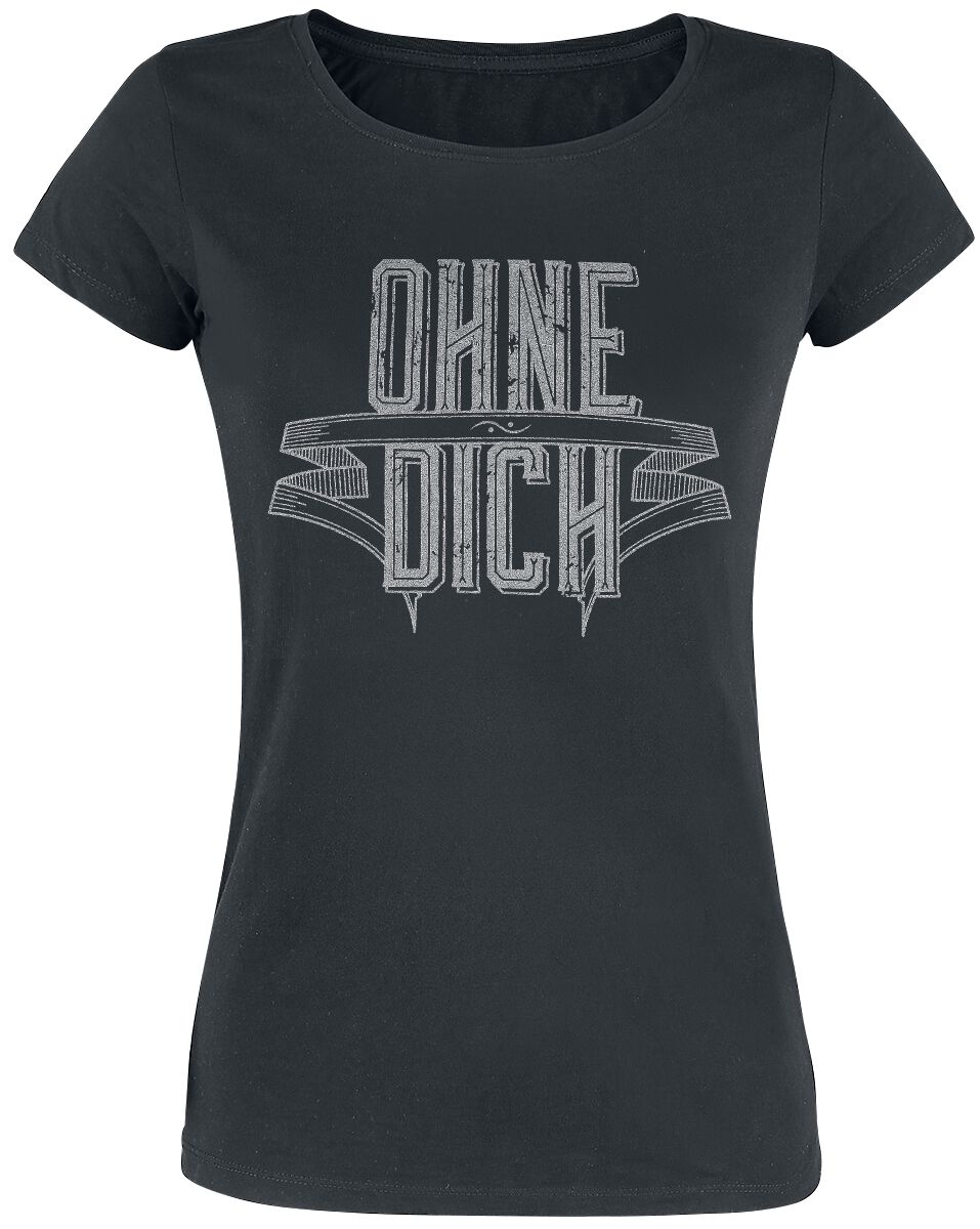 Rammstein T-Shirt - Ohne dich - XL bis XXL - für Damen - Größe XXL - schwarz  - Lizenziertes Merchandise!