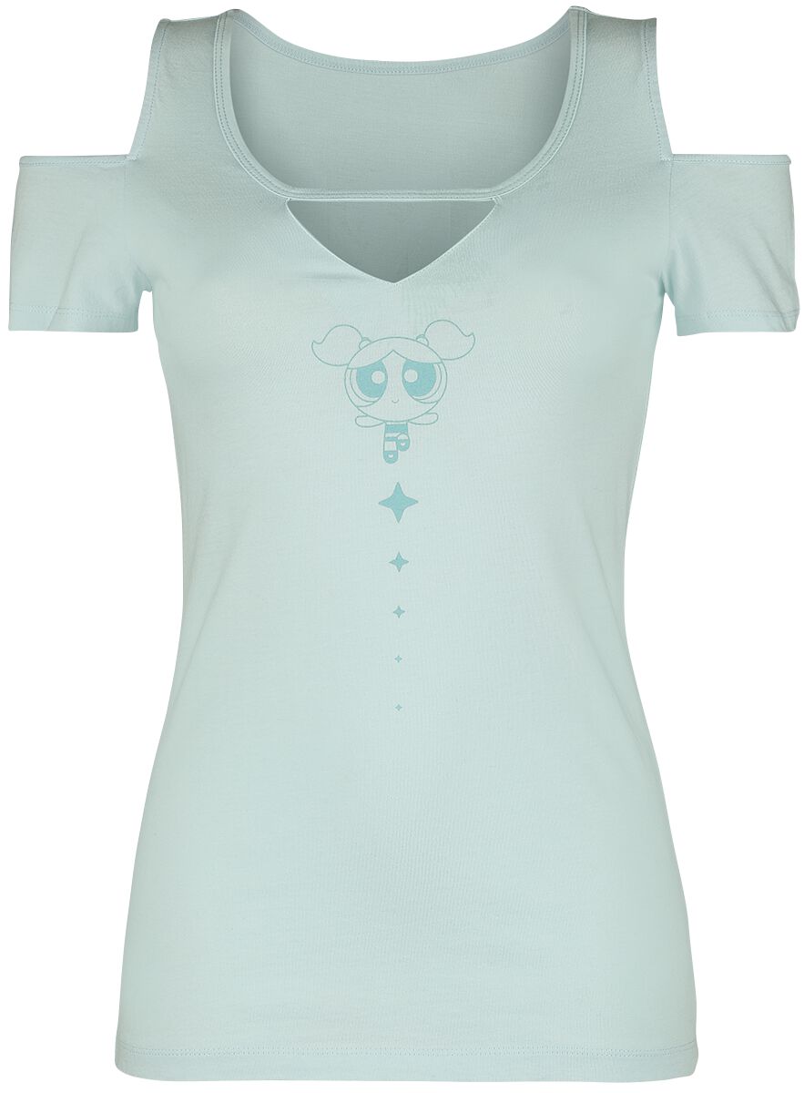 The Powerpuff Girls T-Shirt - Girl Power - S bis L - für Damen - Größe M - hellblau  - EMP exklusives Merchandise!