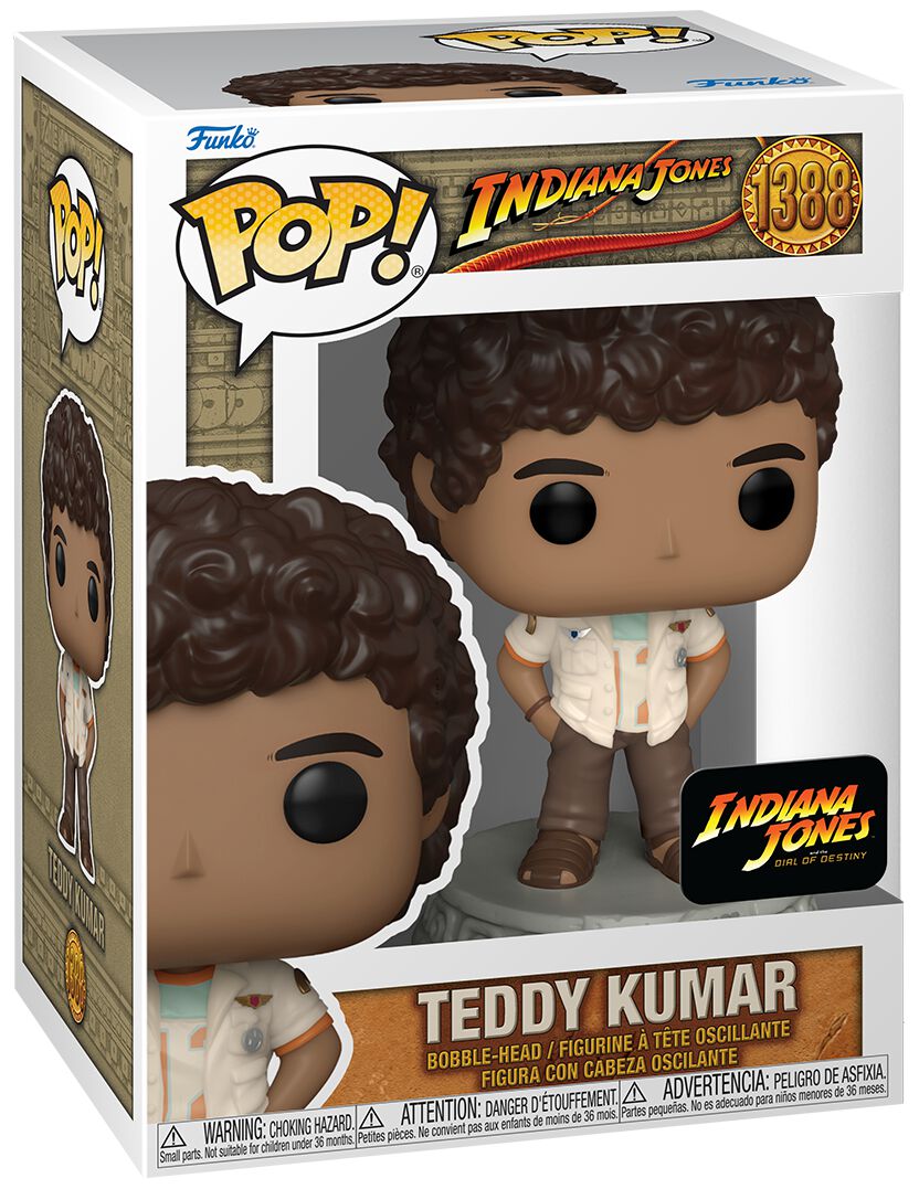 Image of Indiana Jones - Indiana Jones and the Dial of Destiny - Teddy Kumar Vinyl Figure 1388 - Funko Pop! - Funko Shop Europe