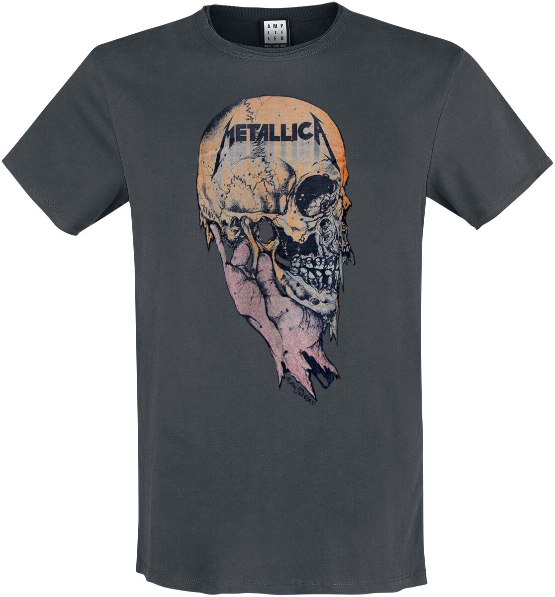 Image of Metallica Amplified Collection - Sad But True T-Shirt charcoal