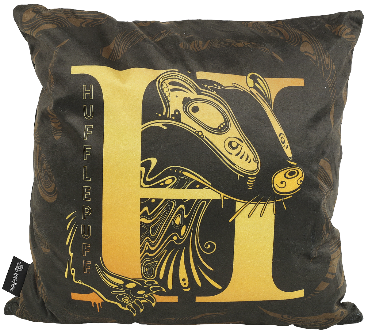 Harry Potter Hufflepuff Kissen grau gelb