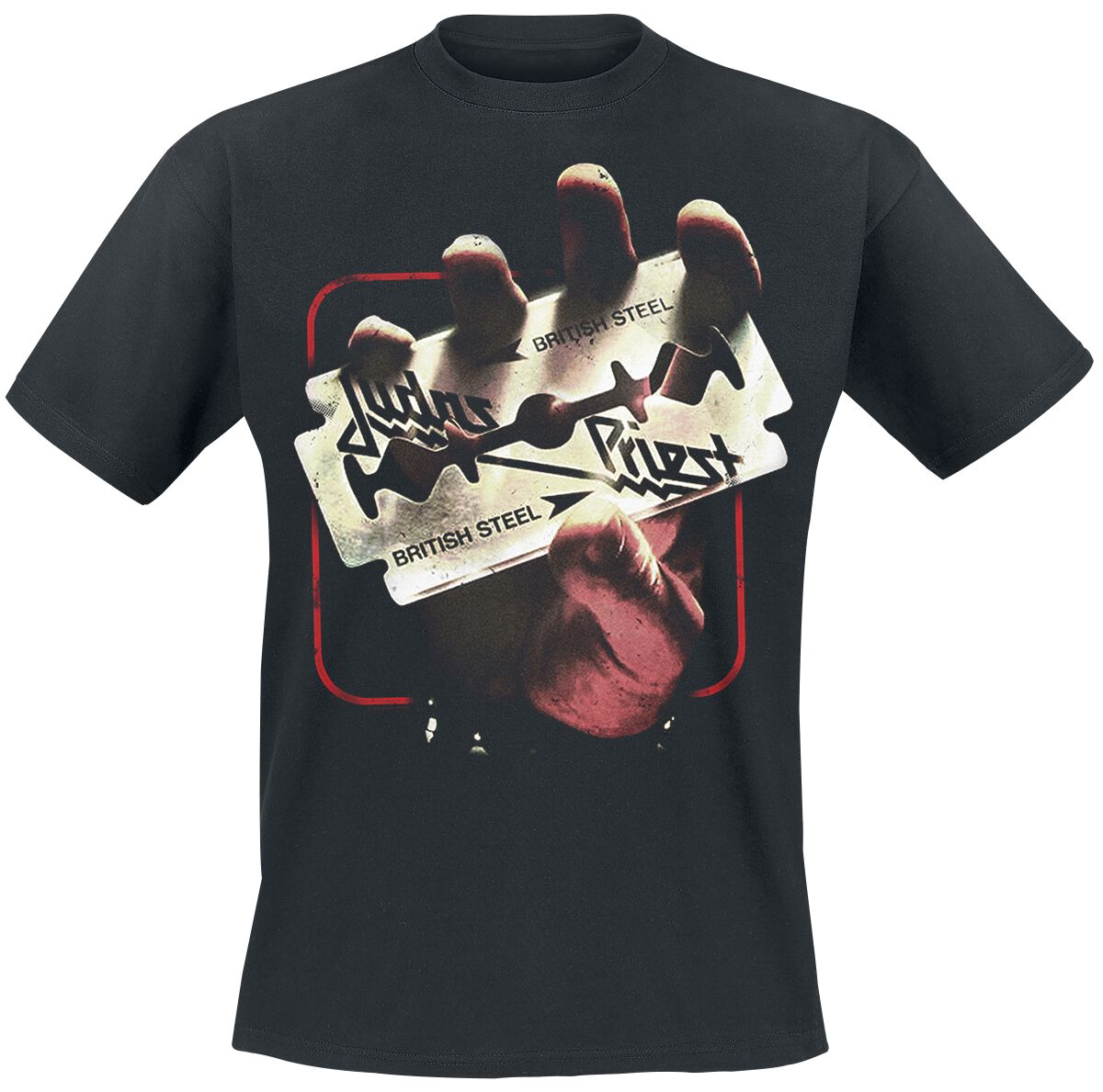 Judas Priest T-Shirt - British Steel 50HMY Tour - M bis XXL - für Männer - Größe L - schwarz  - EMP exklusives Merchandise!