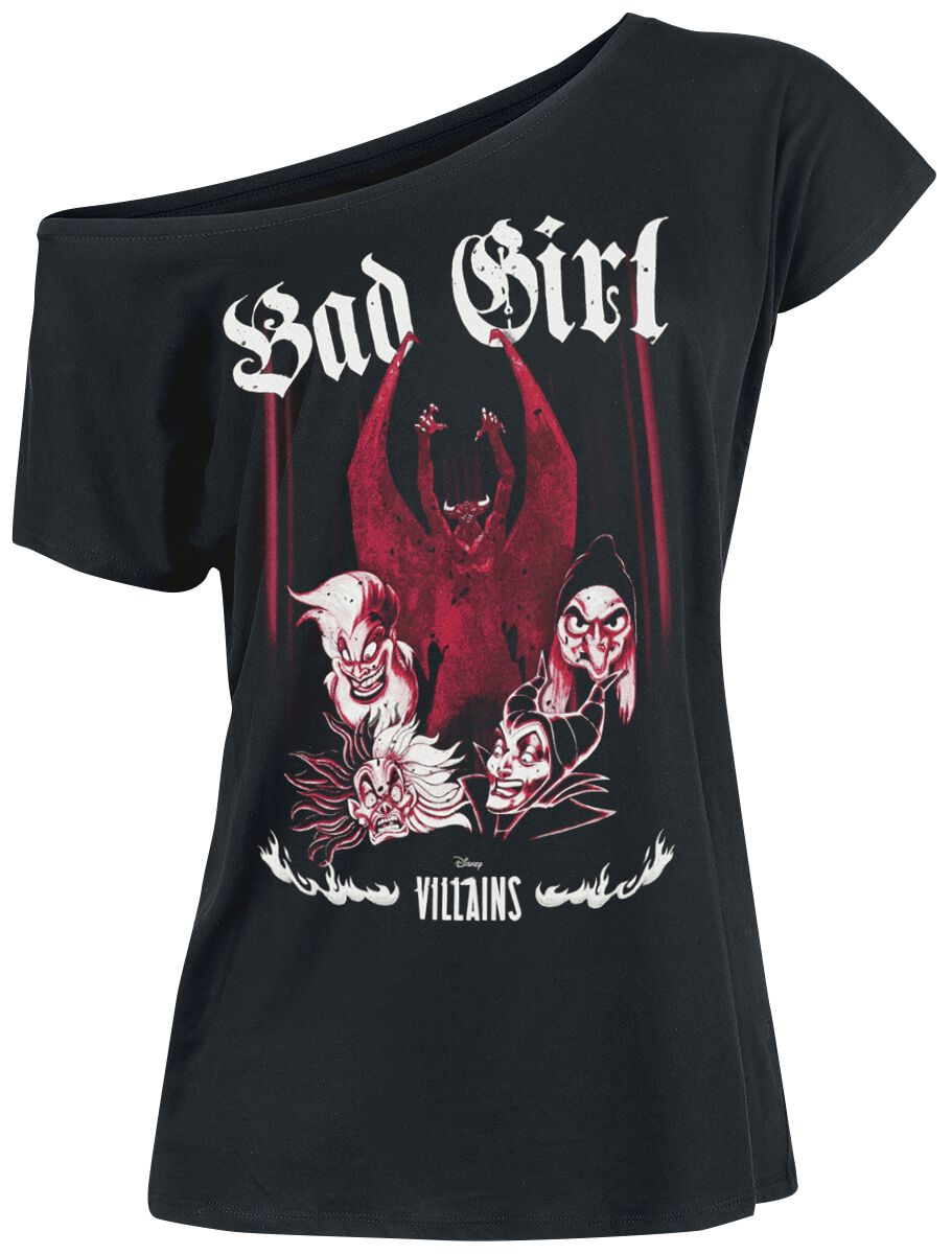 T-Shirt Manches courtes Disney de Disney Villains - Bad Girls - S - pour Femme - noir
