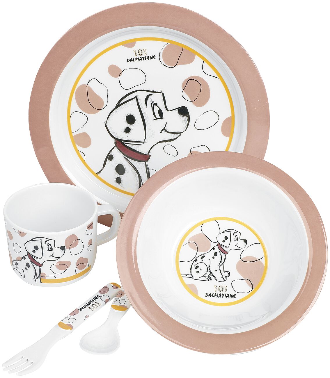 Ensemble petit déjeuner Disney de Les 101 Dalmatiens - Baby Geschirrset - pour Unisexe - multicolore
