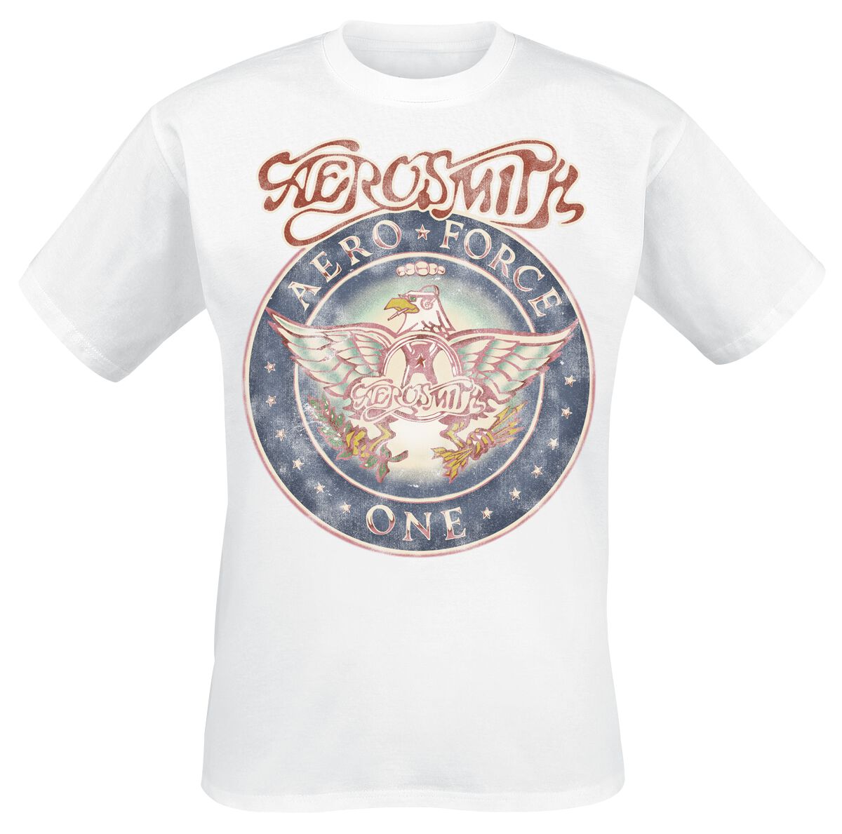 Aerosmith Aero Force One Seal T-Shirt white