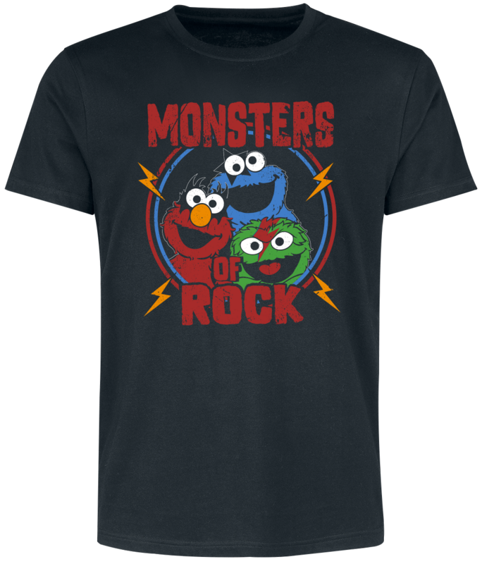 Sesame Street  T-Shirt - Monsters of Rock - black - EMP Exclusive!