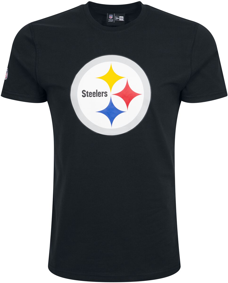 New Era - NFL T-Shirt - Pittsburgh Steelers - S bis M - für Männer - Größe S - schwarz