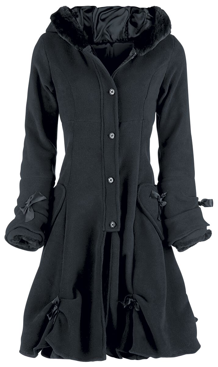 Levně Poizen Industries Alice Coat Dámský kabát černá