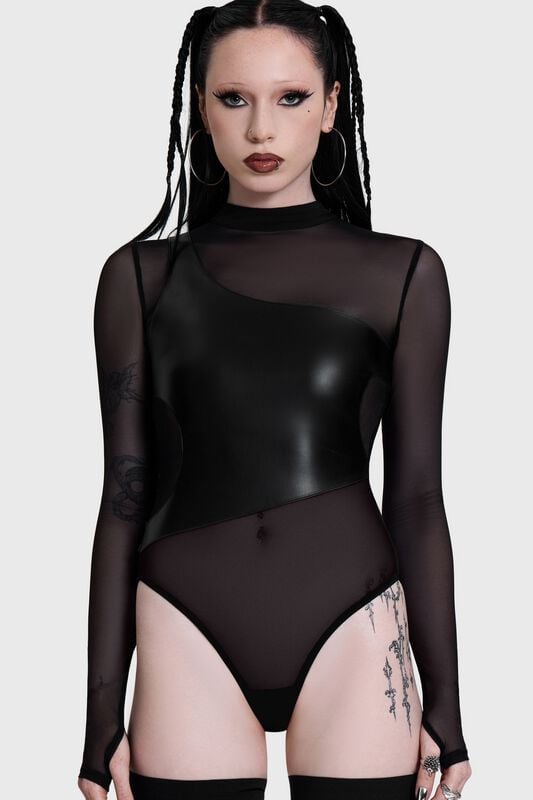 KIHILIST by KILLSTAR - Gothic Body - Cyber Bodysuit - XS bis 4XL - für Damen - Größe XL - schwarz