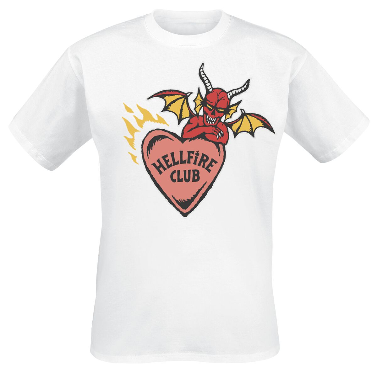 5052777855418 - Hellfire Club - Heart T-Shirt weiß in XXL