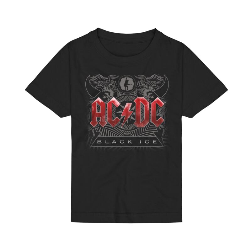 T-Shirt Di Ac/Dc - Bambini - Black Ice - Bambini - Nero