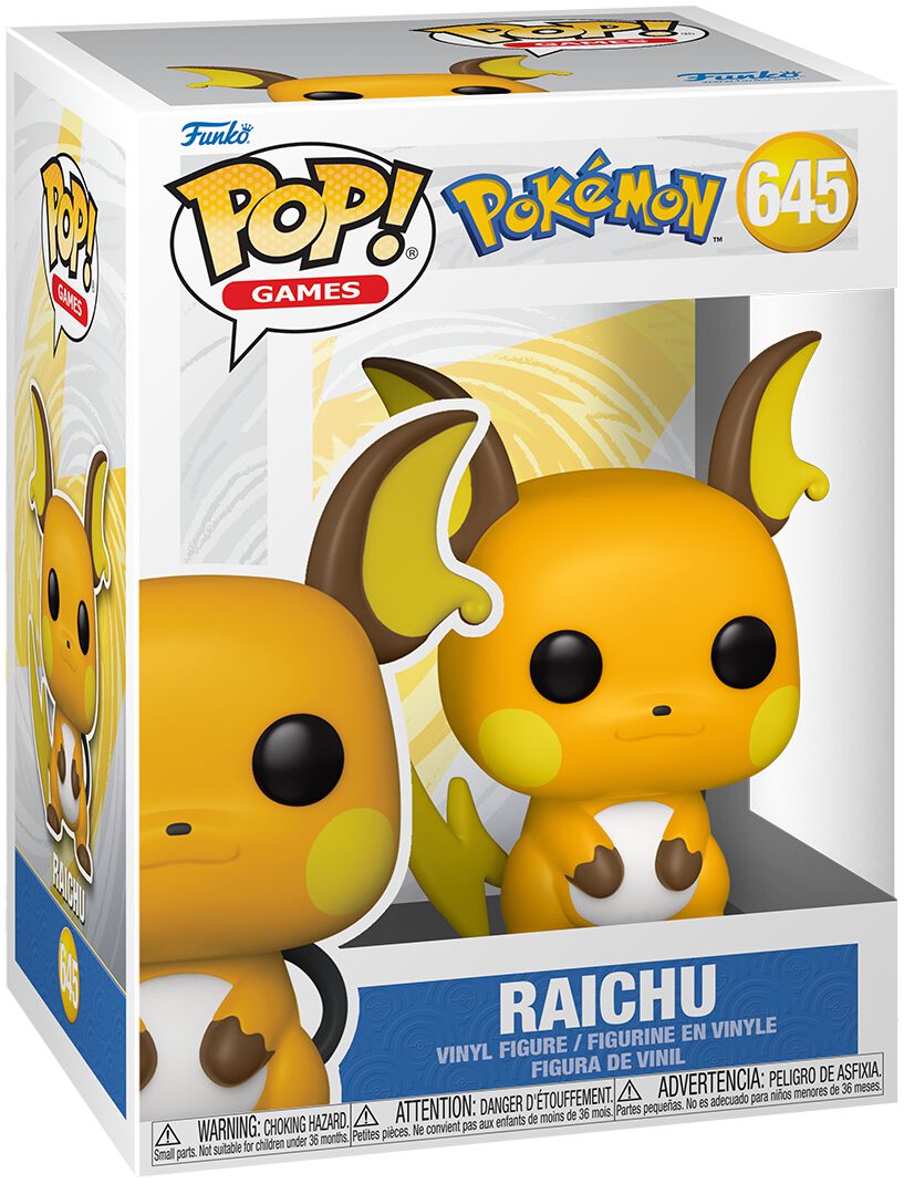Pokémon Raichu Vinyl Figur 645 Funko Pop! multicolor