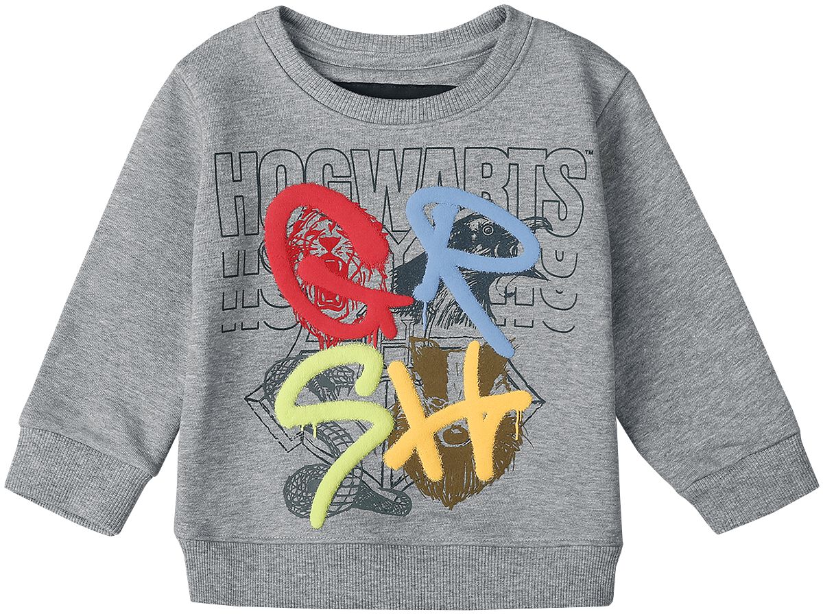 Harry Potter Häuser Sweatshirt hellgrau in 158/164
