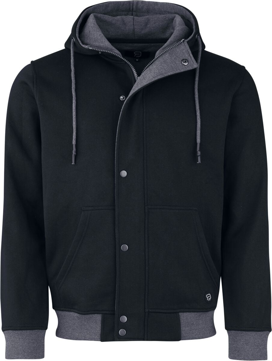 Kapuzenjacke für Männer  schwarz "Basic Sweatjacket" von RED by EMP
