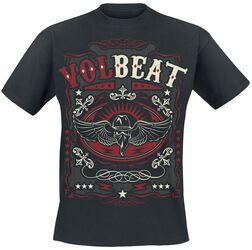 Western Wings Black, Volbeat, T-Shirt