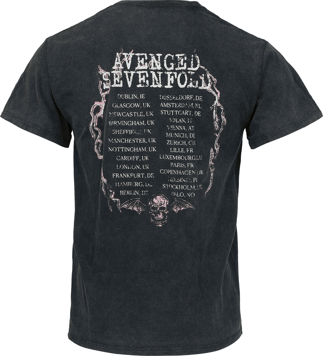 5056705730907 - Skeleton Tour T-Shirt schwarz in XL 5056705730907 - Skeleton Tour T-Shirt schwarz in XL