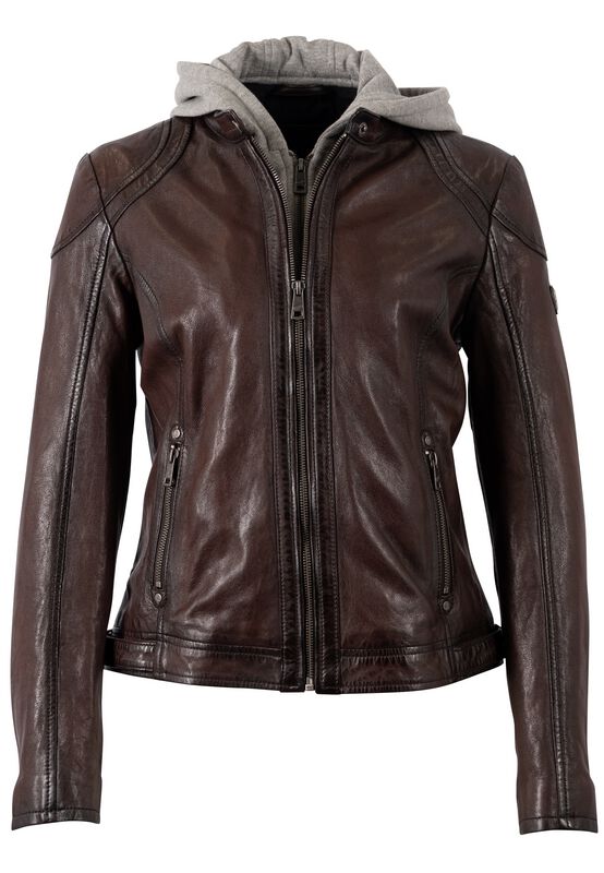 Mauritius Angy W18 LASANV Lederjacke dunkelrot in M