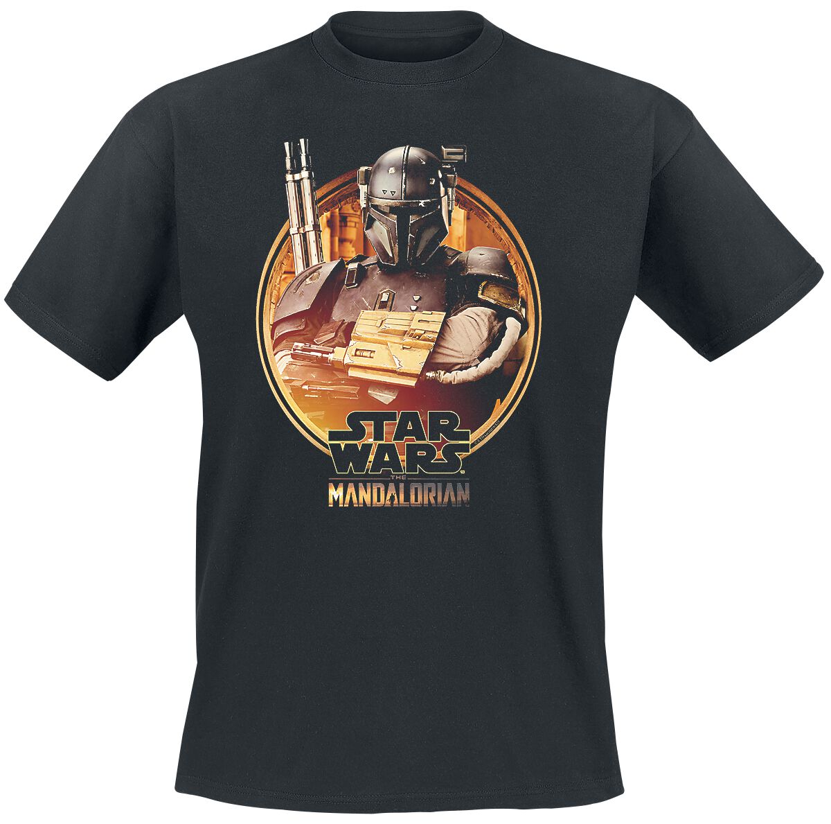 Star Wars The Mandalorian – Paz Vizsla Framed T-Shirt schwarz Star Wars The Mandalorian – Paz Vizsla Framed T-Shirt schwarz