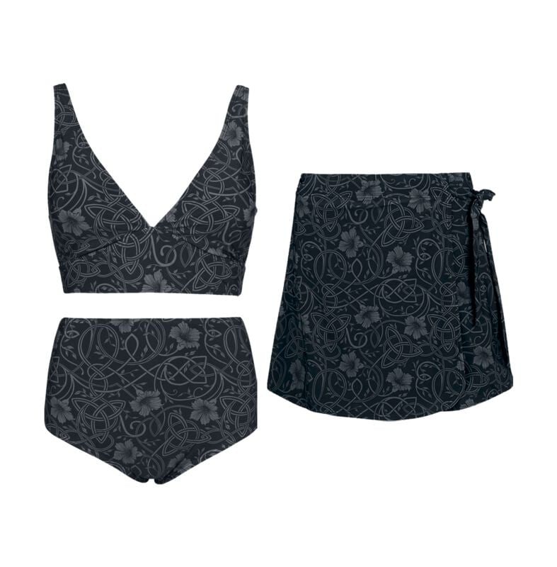 Bikini  de Black Premium by EMP - Rooted In Reverence - Package Bikini - S à XXL - pour Femme - noir