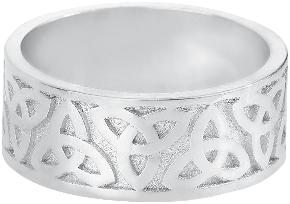 Cloud Factory Royal Celtic Knot Ring silberfarben