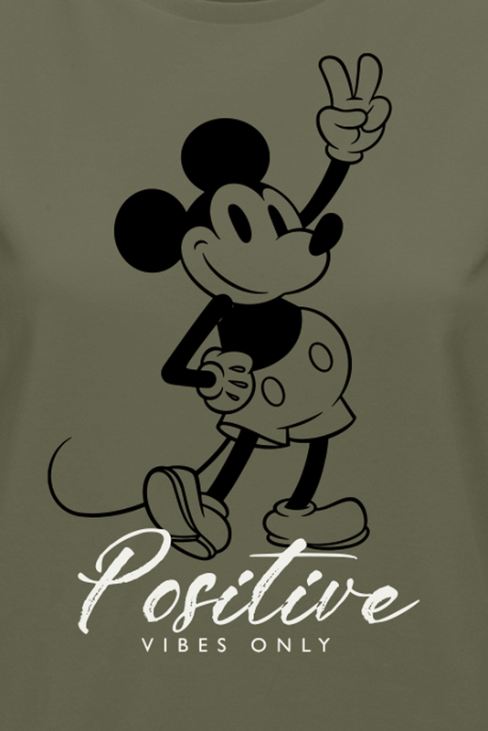 3664794077715 - Mickey Positive T-Shirt grün in S 3664794077715 - Mickey Positive T-Shirt grün in S