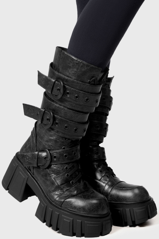 KIHILIST by KILLSTAR Gothic Boots - Ruptura Boots - for Women - black
