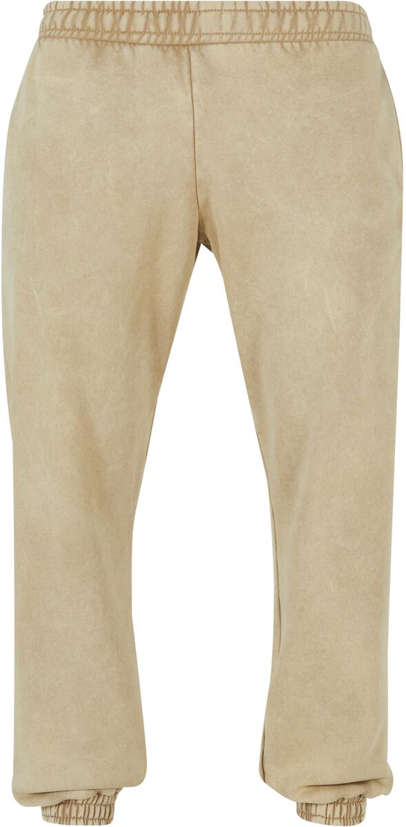 Urban Classics Trainingshose - Heavy Sand Washed Sweatpants - S bis 3XL - für Männer - Größe L - beige