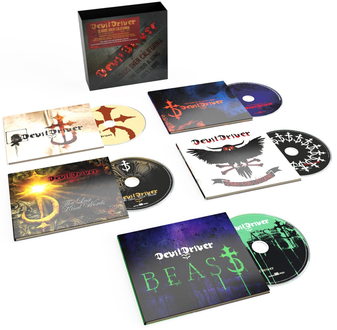 DevilDriver Clouds over California: The studio albums 2003-2011 CD multicolor