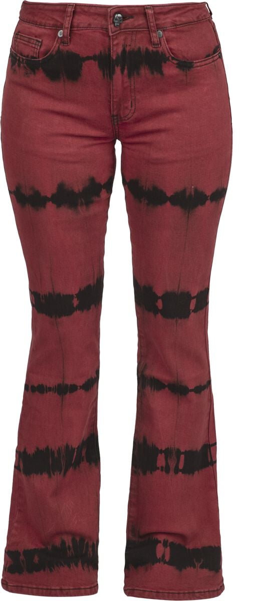 4068143246385 - Grace (Boot-Cut) Jeans schwarz rot in W28L30