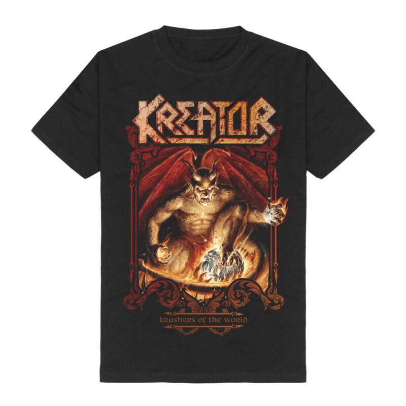 4055585620118 - Krushers of the World Demon Ornaments T-Shirt schwarz in S