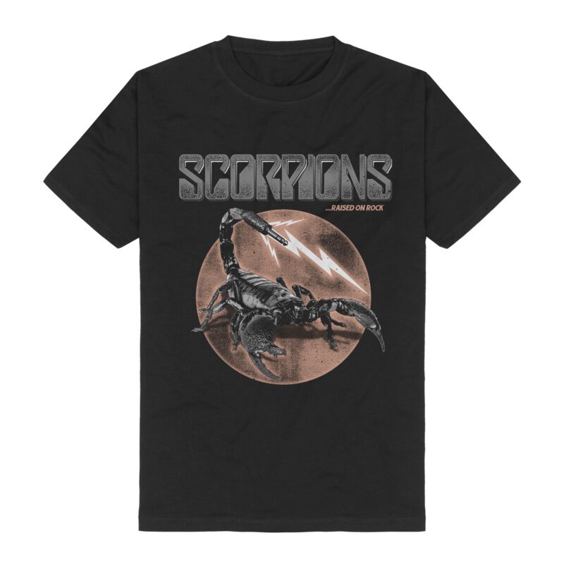 Scorpions T-Shirt - Raised On Rock - S bis 3XL - für Männer - Größe S - schwarz  - Lizenziertes Merchandise!