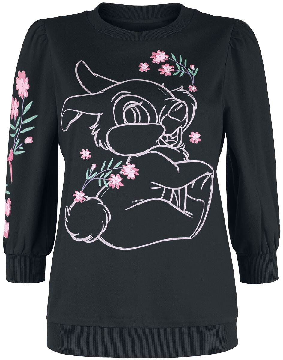 Bambi Flowers Sweatshirt schwarz Bambi Flowers Sweatshirt schwarz