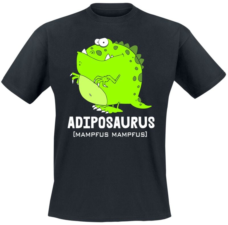 Tierisch T-Shirt - Adiposaurus - L bis 3XL - für Männer - Größe L - schwarz