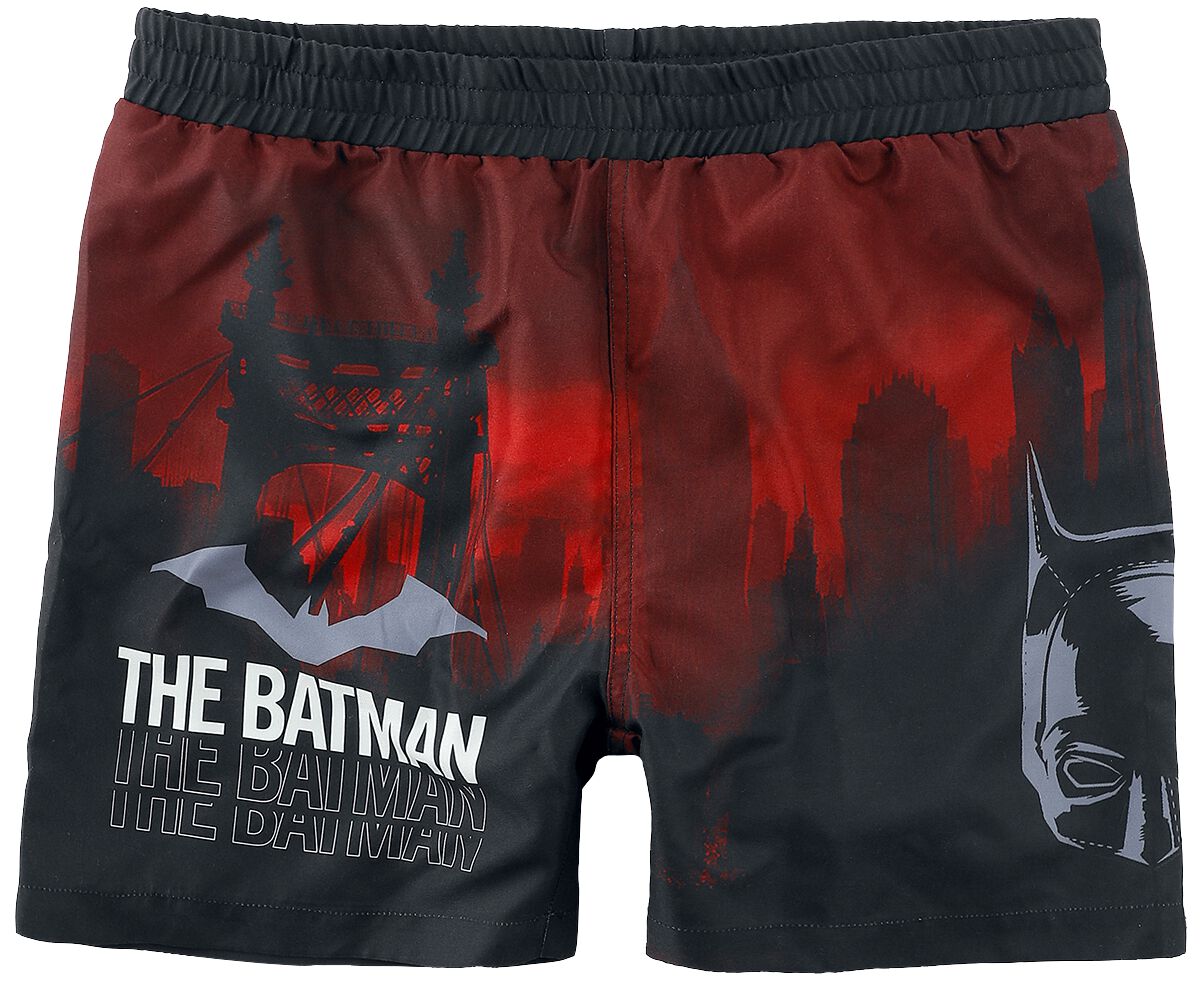 Batman Badeshort - Kids - The Batman - Gotham - 140 bis 176 - für Männer - Größe 140 - schwarz  - EMP exklusives Merchandise!