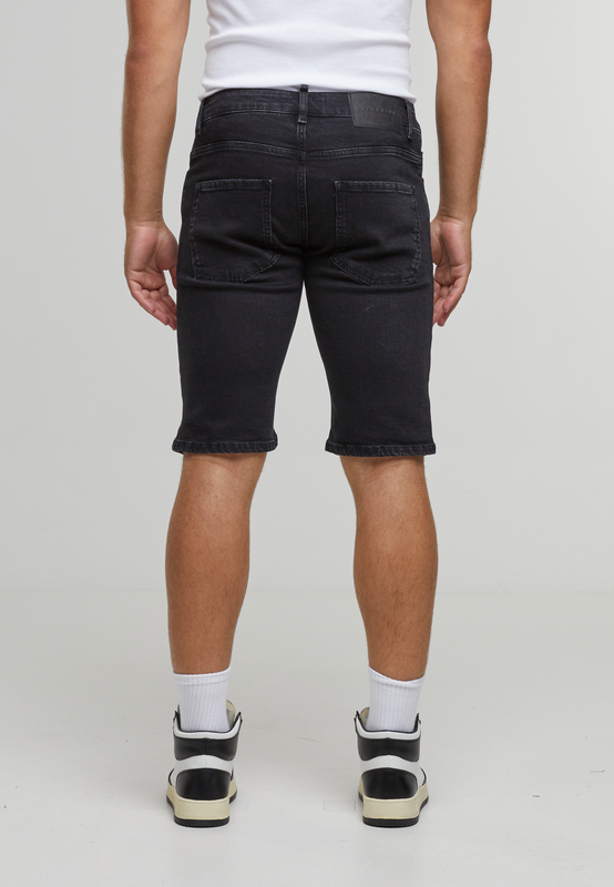 4255773734416 - LEONARDO RIPPED SLIM FIT SHORTS-BLACK Short schwarz in 31 4255773734416 - LEONARDO RIPPED SLIM FIT SHORTS-BLACK Short schwarz in 31