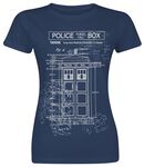 Tardis Blueprint, Doctor Who, T-Shirt