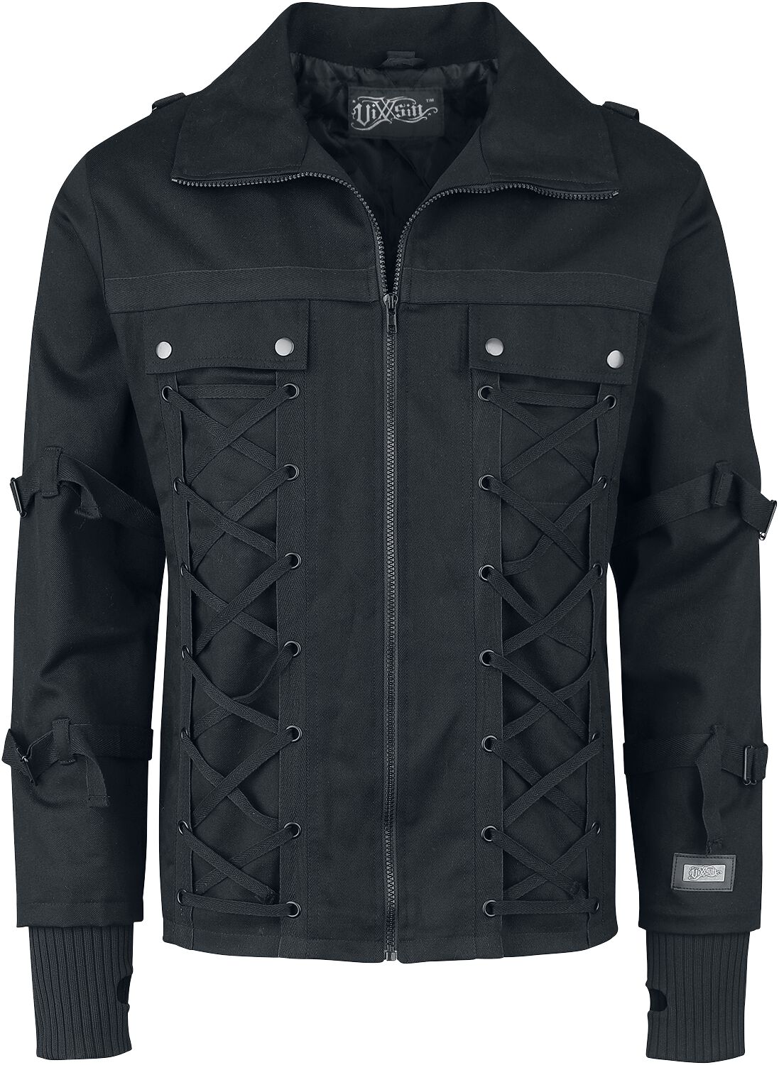 Vixxsin – Gothic Übergangsjacke – Vincent Jacket – S bis 3XL – für Männer – Größe XL – schwarz