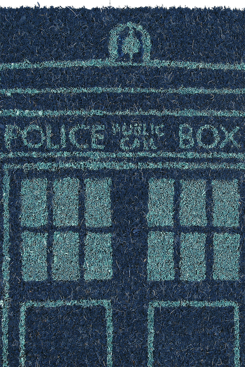 Doctor Who Tardis Fußmatte blau hellblau