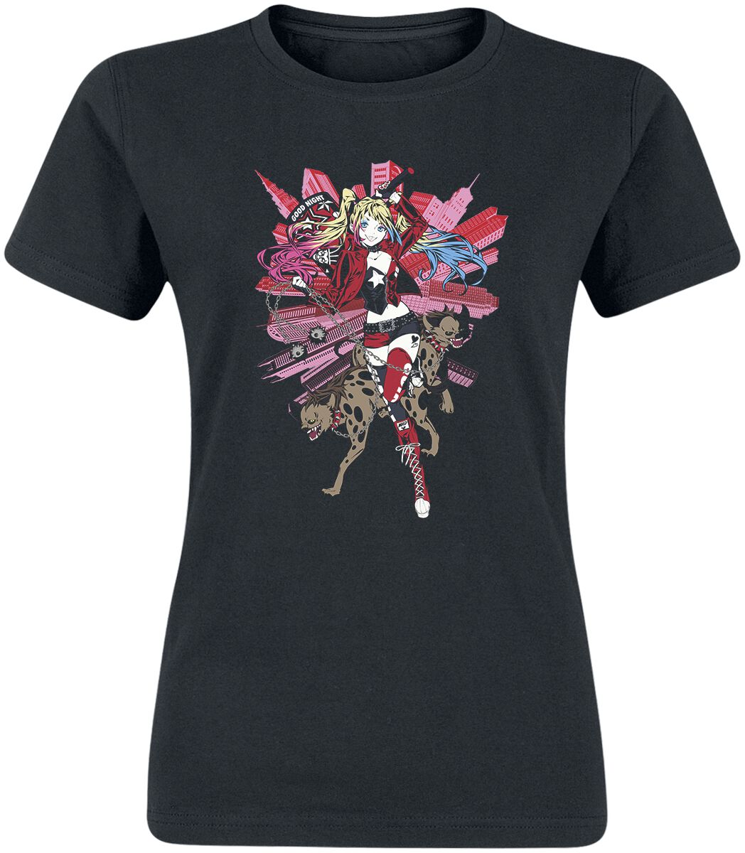 Suicide Squad Harley Quinn Hyenas T-Shirt schwarz