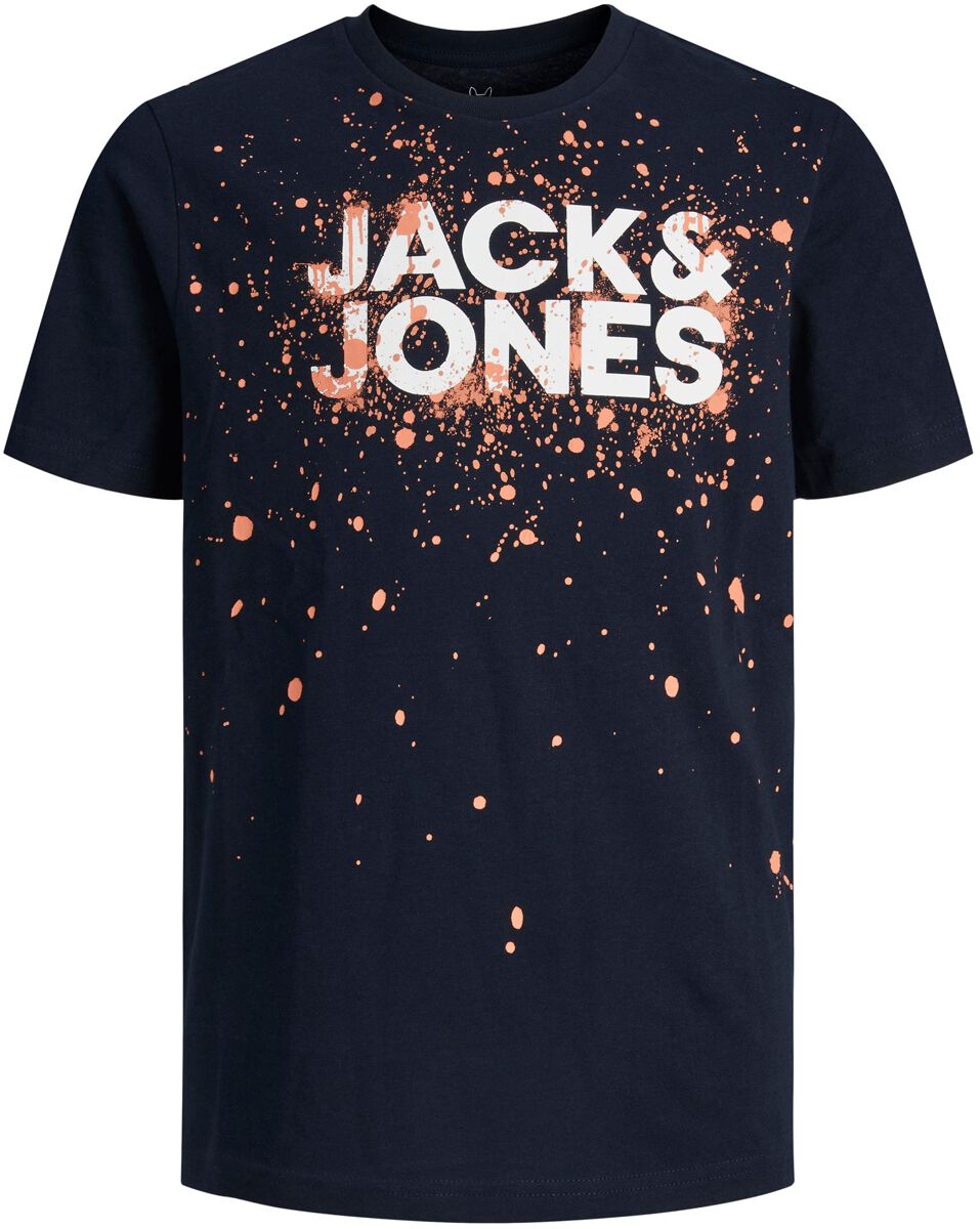 Jack & Jones Junior T-Shirt - Jcosplash SMU Tee S/S Crew Neck - 128 bis 176 - für Männer - Größe 164 - blau