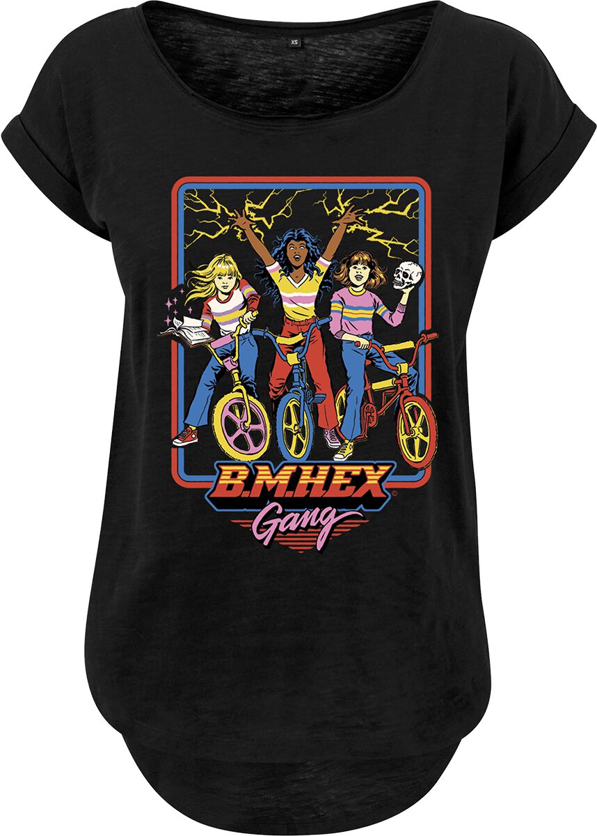 T-Shirt Manches courtes Fun de Steven Rhodes - B.M.HEX Gang - S à 5XL - pour Femme - noir