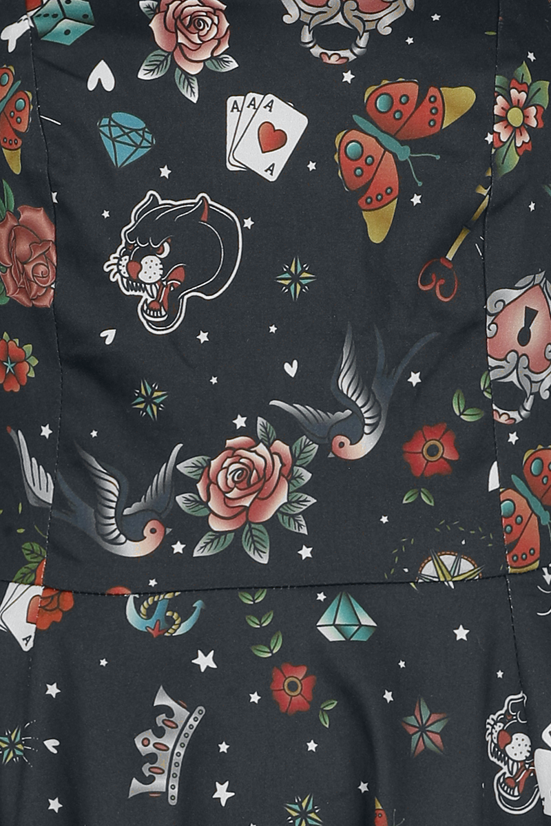 Thumbnail - Rock Rebel by EMP Free Spirit Kleid Mittellanges Kleid schwarz in L