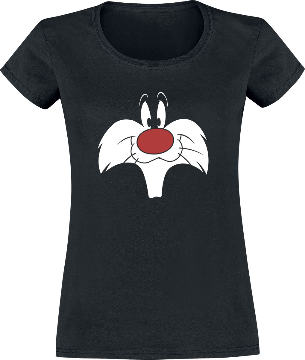 Looney Tunes Sylvester - Big Face T-Shirt black