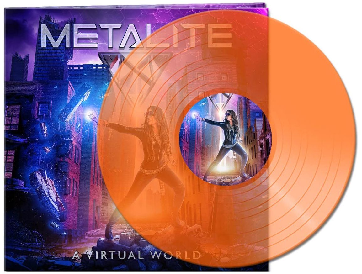 A virtual world von Metalite - LP (Coloured, Gatefold, Limited Edition)