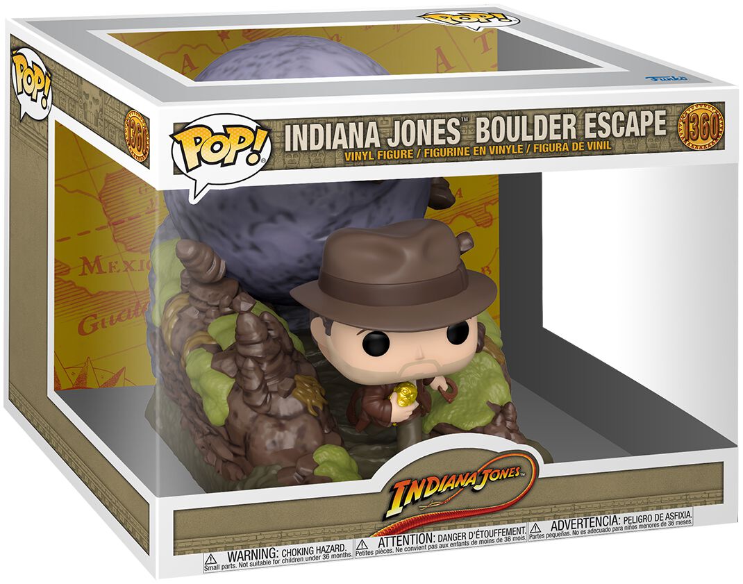 Indiana Jones - Jäger des verlorenen Schatzes - Boulder Escape (Pop! Moment) Vinyl Figur 1360 - Funko Pop! Figur - multicolor