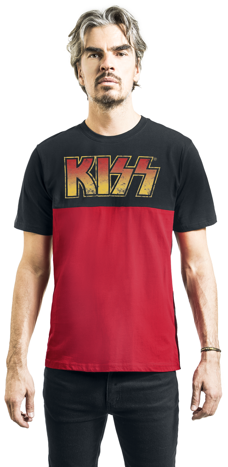 Kiss Amplified Collection - Demon Face T-Shirt schwarz rot