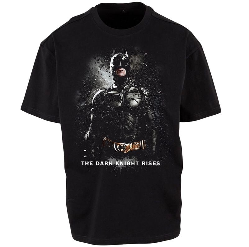 T-Shirt Manches courtes  de Batman - Dark Knight Rises In the Rain - M à 3XL - pour Homme - noir