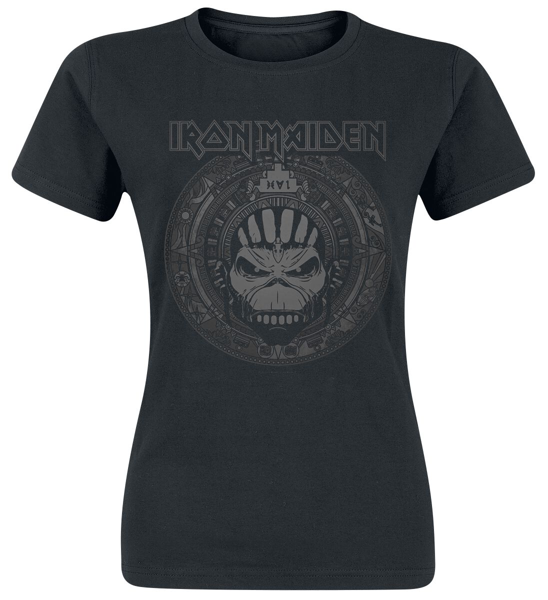 Image of Iron Maiden Book Of Souls Skull Girl-Shirt schwarz